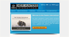 Desktop Screenshot of heirhuntersinternational.info